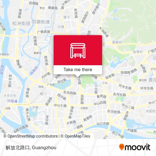 解放北路口 map