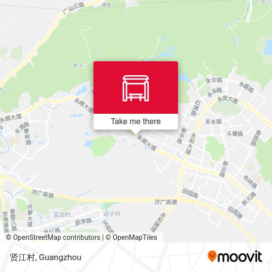 贤江村 map