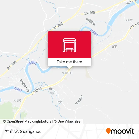 神岗墟 map