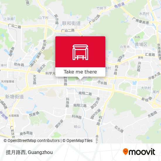 揽月路西 map