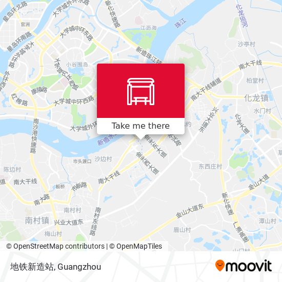 地铁新造站 map