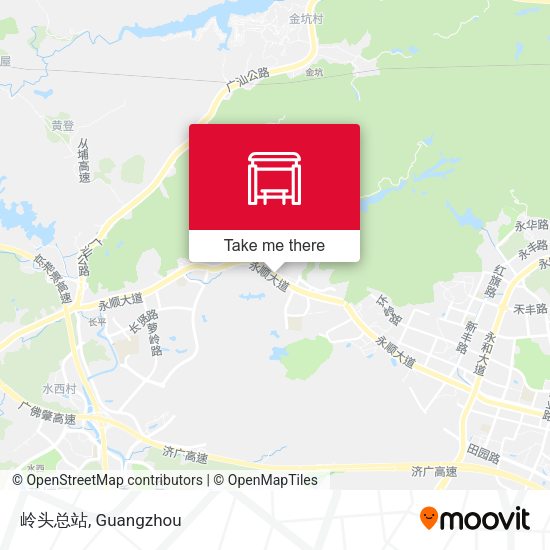 岭头总站 map