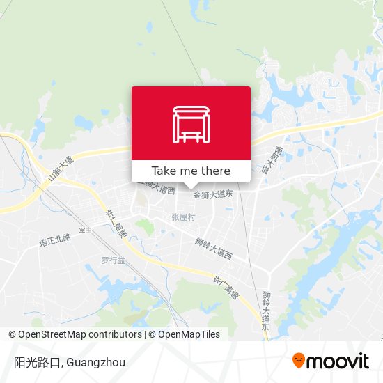 阳光路口 map