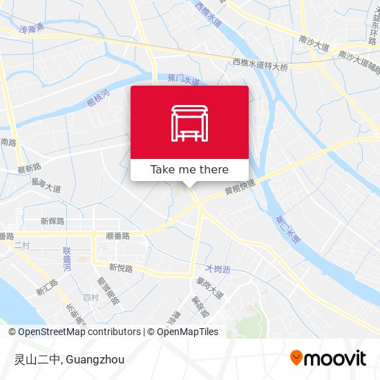 灵山二中 map