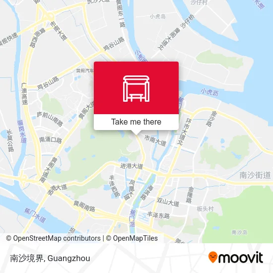 南沙境界 map