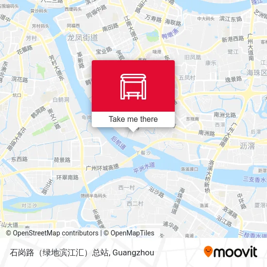 石岗路（绿地滨江汇）总站 map