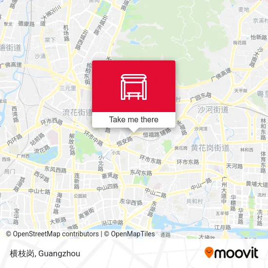 横枝岗 map