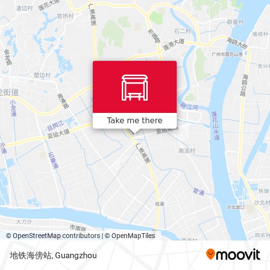 地铁海傍站 map