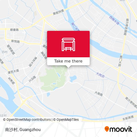 南沙村 map