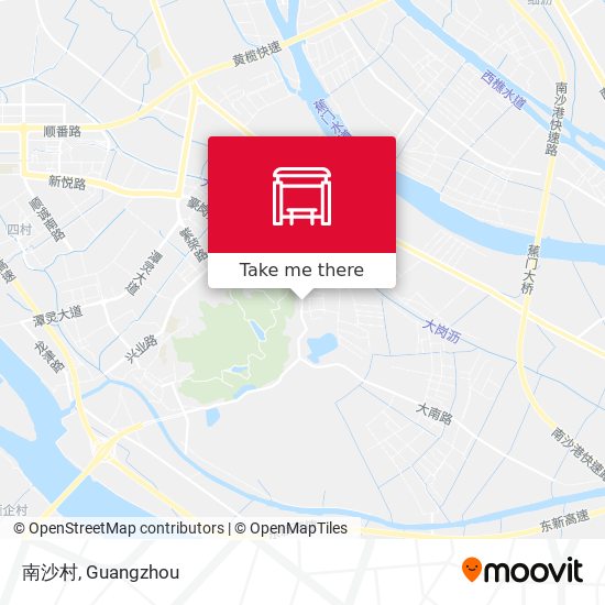 南沙村 map