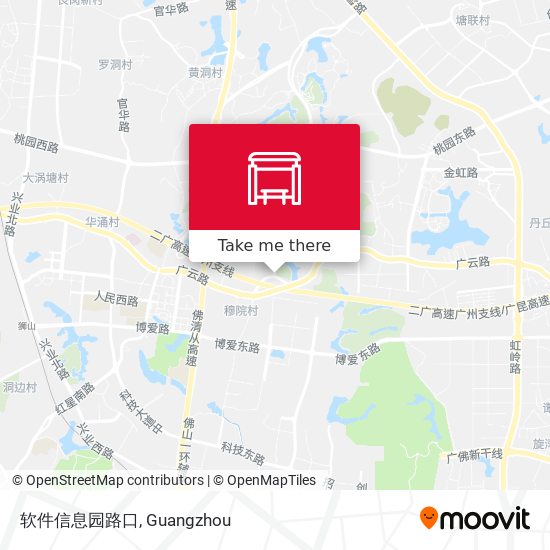 软件信息园路口 map