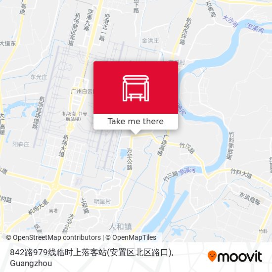 842路979线临时上落客站(安置区北区路口) map