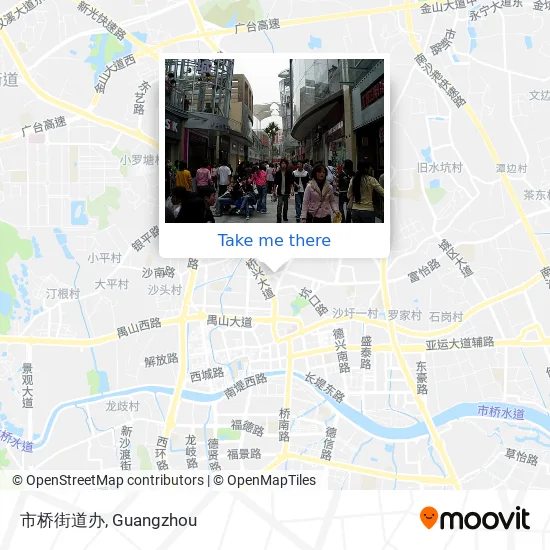 市桥街道办 map
