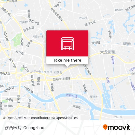 傍西医院 map
