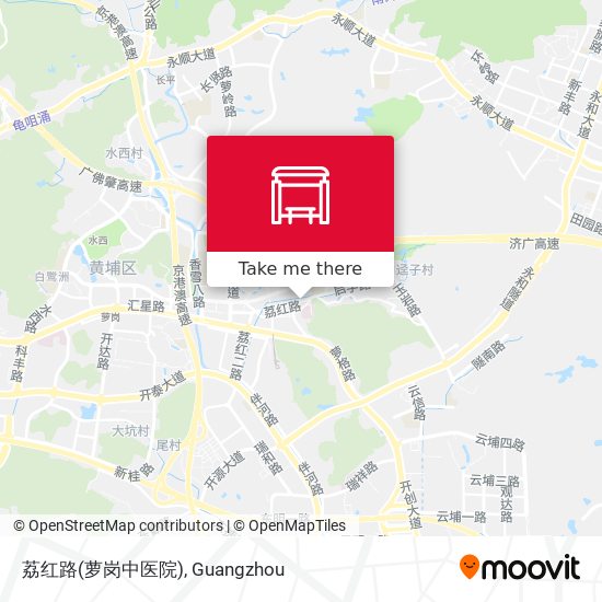 荔红路(萝岗中医院) map