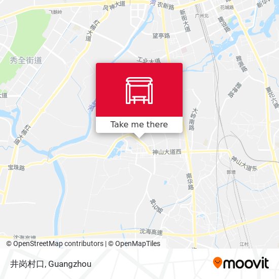 井岗村口 map