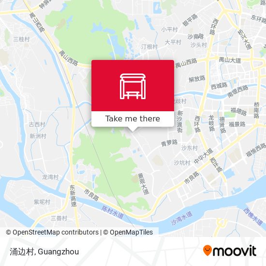 涌边村 map