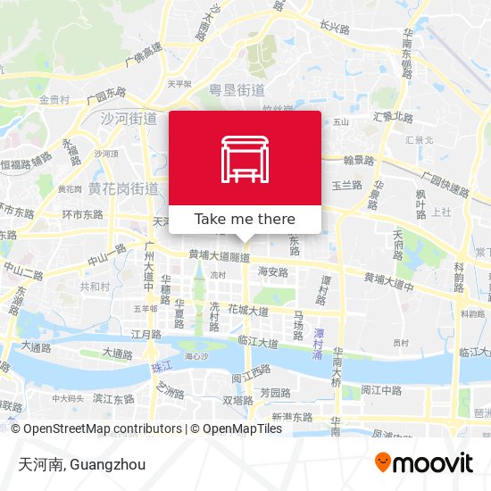 天河南 map