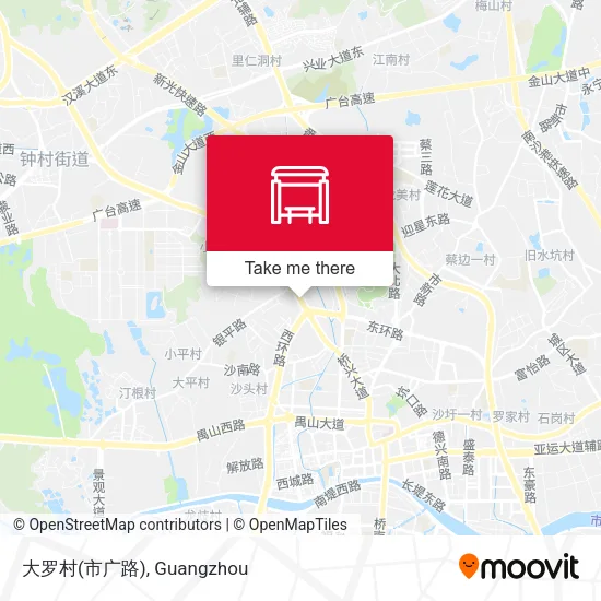 大罗村(市广路) map