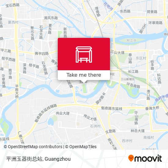 平洲玉器街总站 map