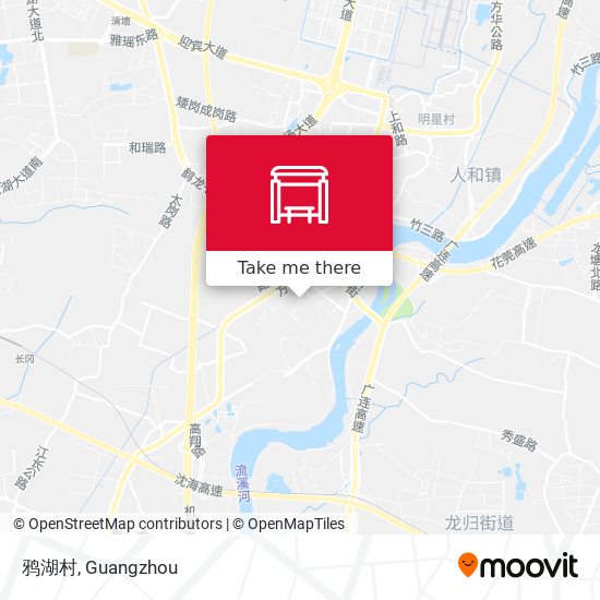 鸦湖村 map
