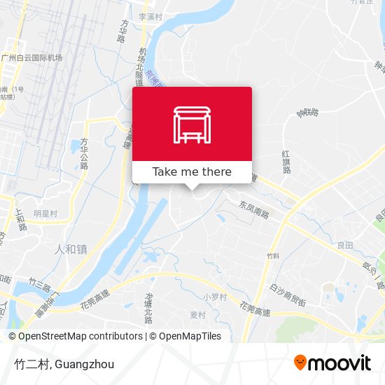 竹二村 map