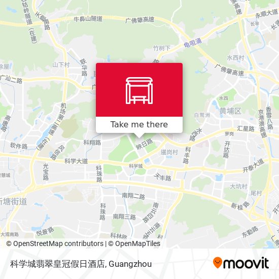 科学城翡翠皇冠假日酒店 map