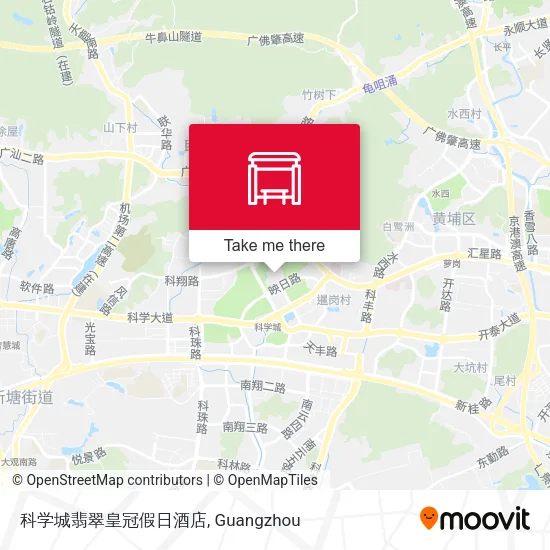 科学城翡翠皇冠假日酒店 map