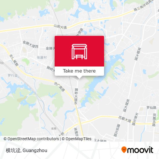 横坑迳 map