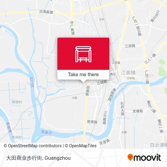 大田商业步行街 map