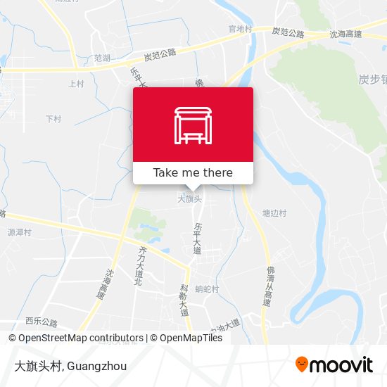 大旗头村 map