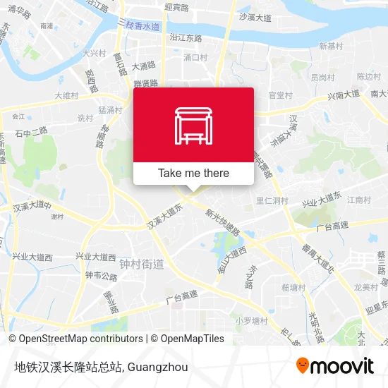 地铁汉溪长隆站总站 map