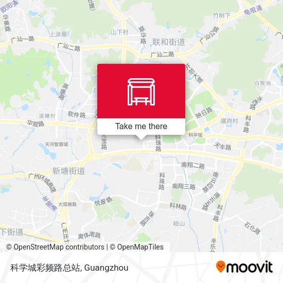 科学城彩频路总站 map