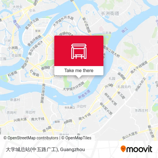 大学城总站(中五路广工) map