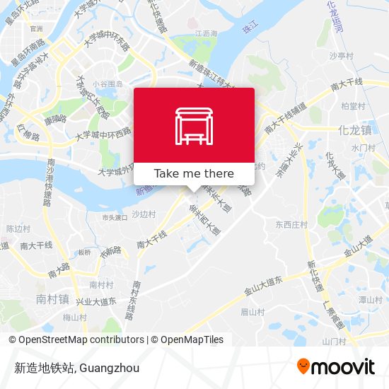 新造地铁站 map