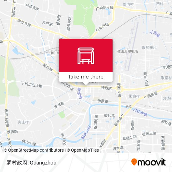罗村政府 map