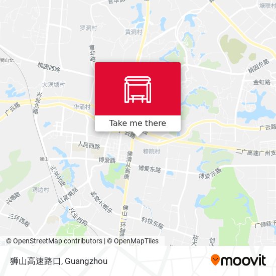 狮山高速路口 map