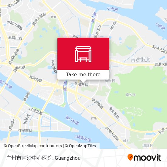 广州市南沙中心医院 map