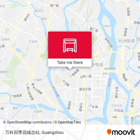 万科四季花城总站 map