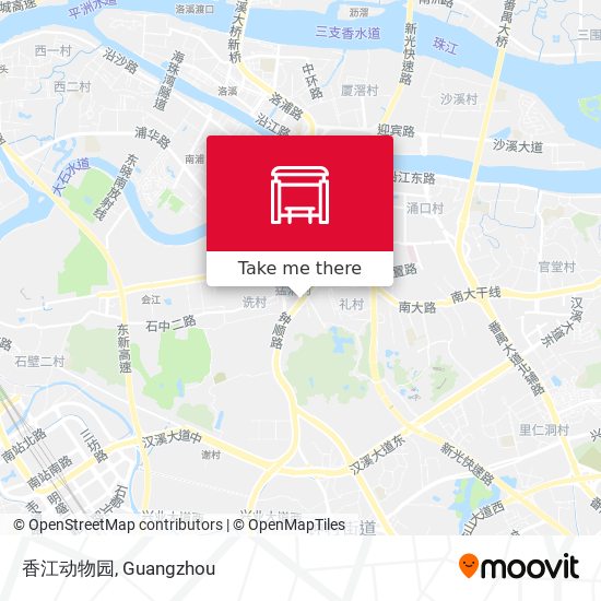 香江动物园 map