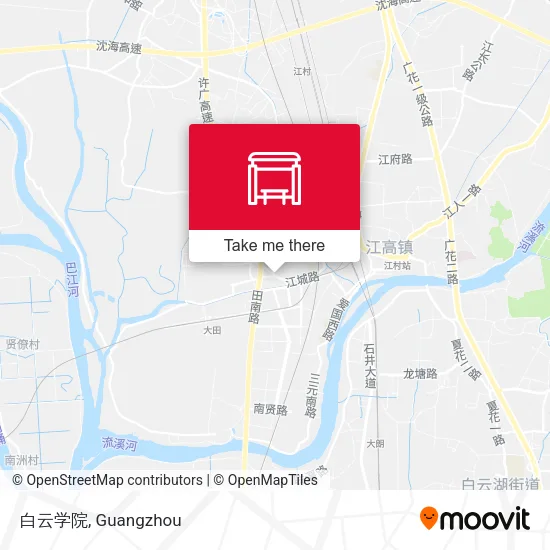 白云学院 map