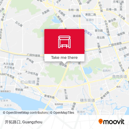 开拓路口 map