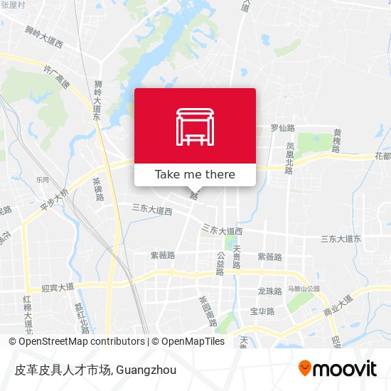 皮革皮具人才市场 map
