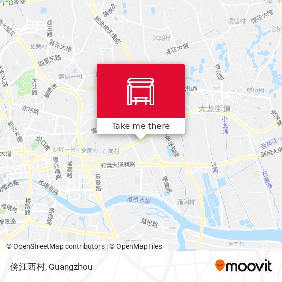 傍江西村 map