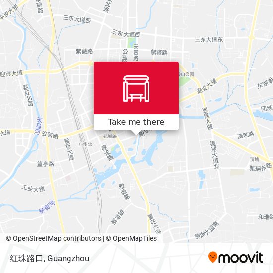 红珠路口 map