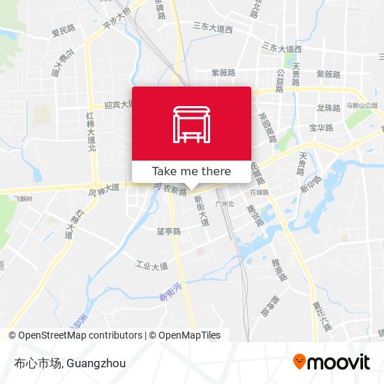 布心市场 map