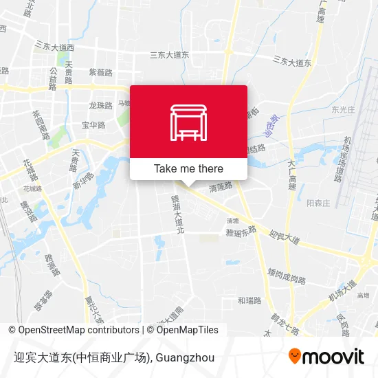 迎宾大道东(中恒商业广场) map