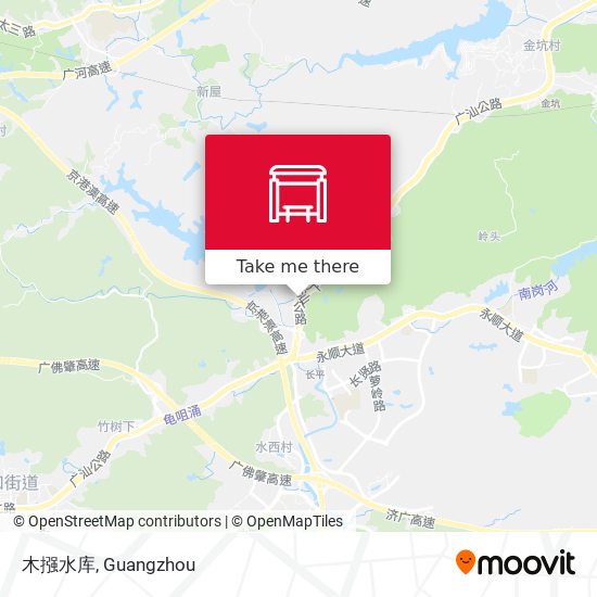 木摾水库 map