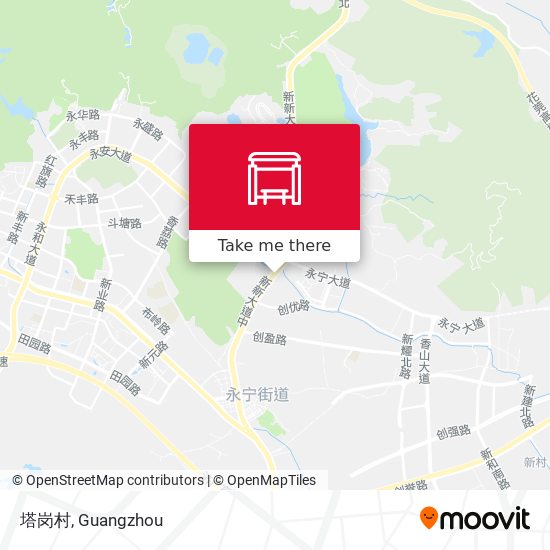 塔岗村 map
