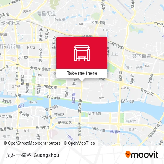 员村一横路 map